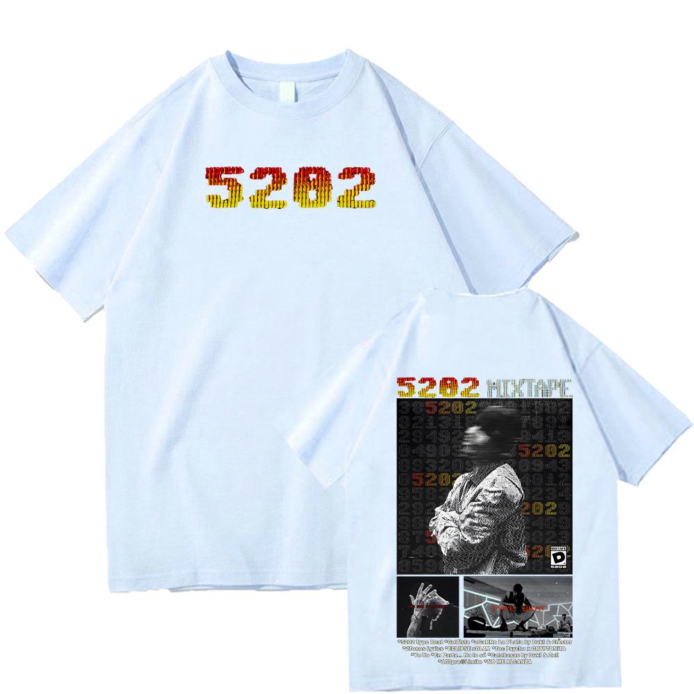 Rapper Duki 5202 MIXTAPE T Shirt Summer Duki Merch Tee Casual Print Men Pure Short Sleeve High Quality Women Men Loose Clothing