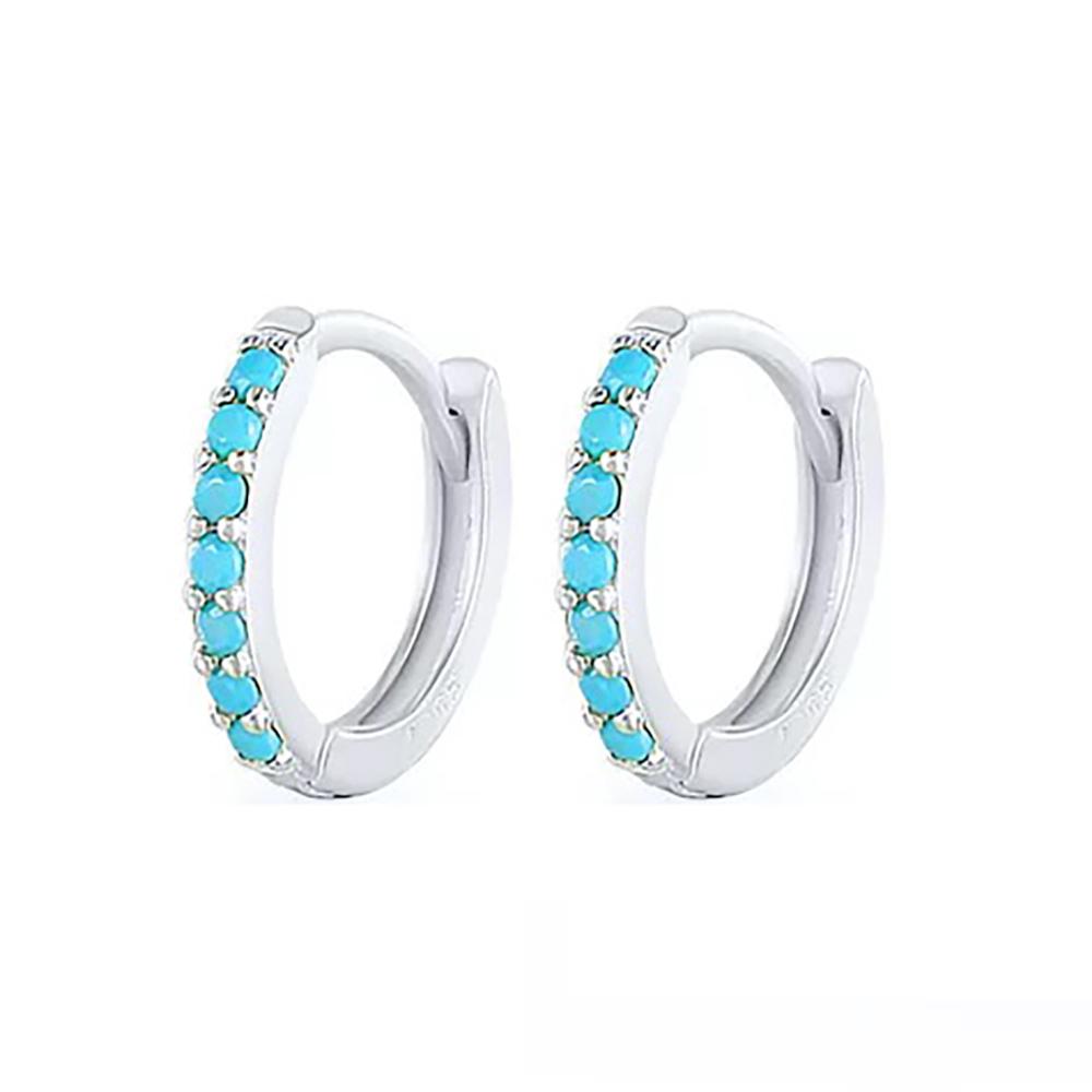 2Pcs Rainbow Little Huggies Stainless Steel Hoop Earrings Girl Tiny Rings Cartilage Small Helix Piercing Tragus Circle Men Hoops