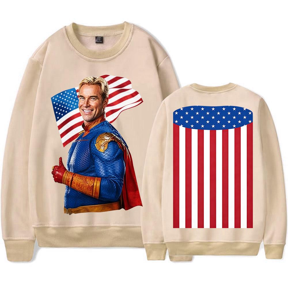 

The Boys Season 5 Cosplay Sweatshirt Loose Long Sleeve O-neck Mens Pullovers Graphic Print Merch Unisex Streetwear XL