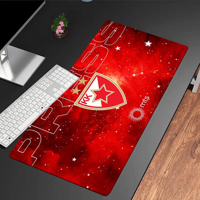 FK Crvena zvezda mouse pad, rubber base, esports desk mat, mouse pad for gamers and office use, gaming desk , easy to clean mat