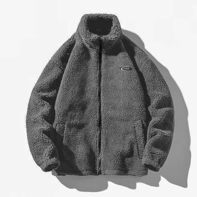 Plus Size Men's Spring Autumn Light and Thin Warm Thin Section Stand-up Collar Cardigan Jacket Casual Long Sleeved Zip Section Comfortable Jacket