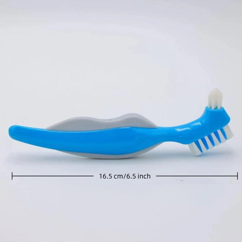 1Pcs Denture Brush Cleaning Toothbrushes Colorful Dual Heads Invisible Braces False Teeth Brushes Oral Care Tool