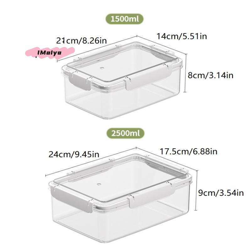 Fruit Storage Containers Fresh Food Containers Fridge Clear Fruit Organizer Refrigerator Multifunctional Meal Prep Lunch Box
