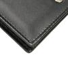 Used 9539 Guccissima Card Holder 779844 CWC1N 4009 7946 Bifold Flap Gusset Compartment with GG Embossing Black Men's
