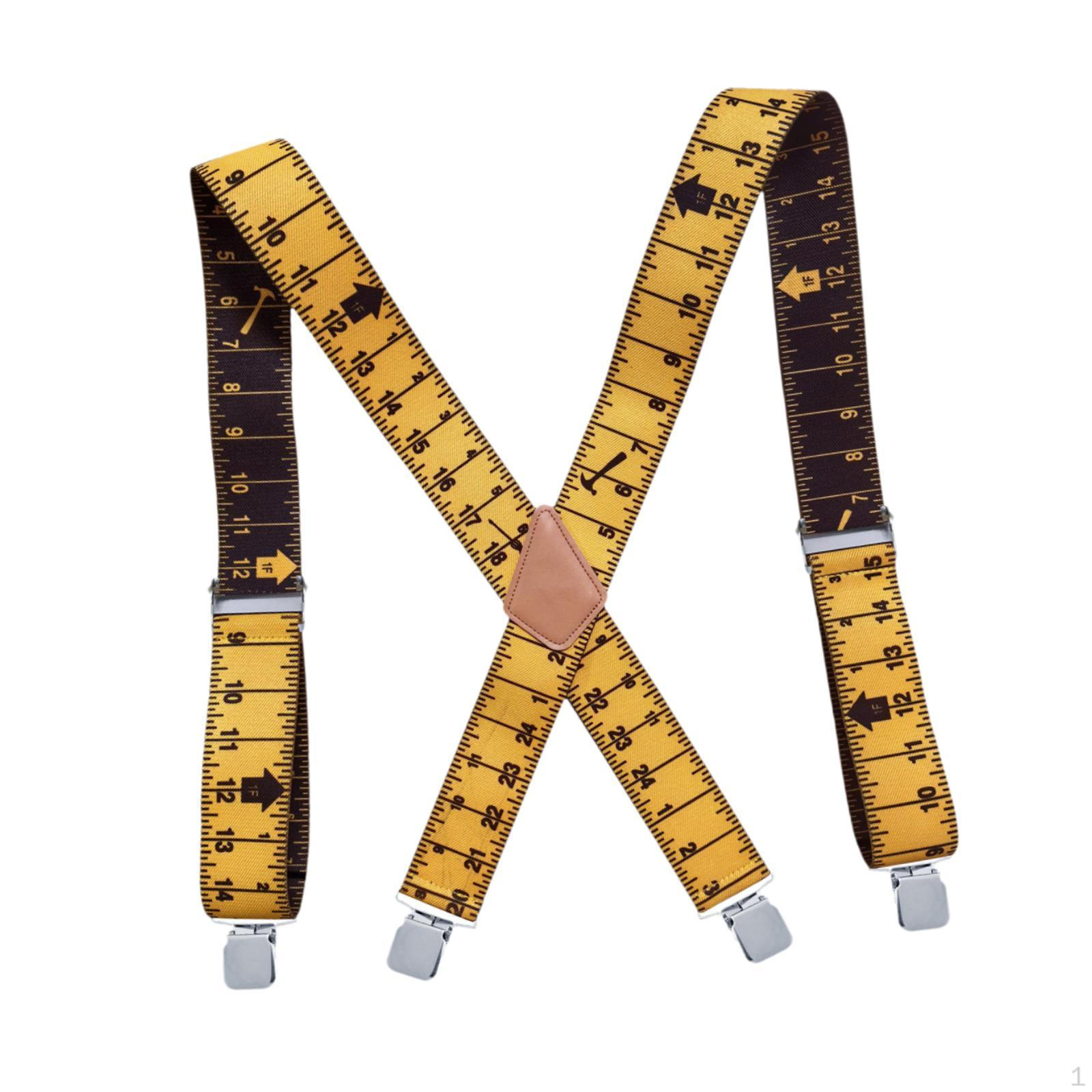 

Elastic Straps Suspenders for Men Birthday Gift Gardening Events жовтий