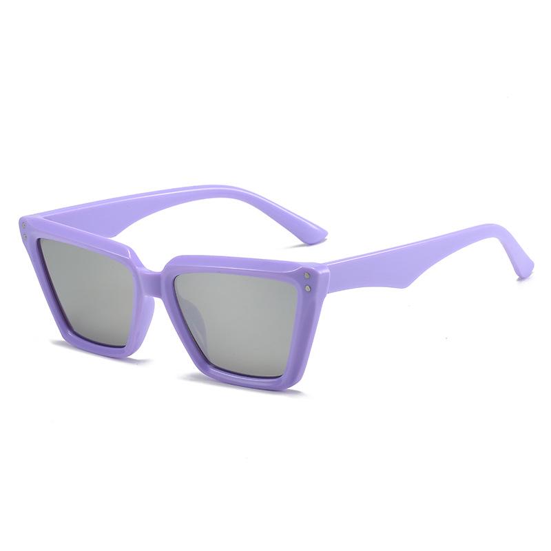 2023 Cat-Eye Reflective Sunglasses: Trendy European & American Street Style