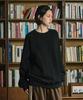 MINIMALPROJECT Signature Peach Skin Raglan Brushed Sweatshirt Mmt137 [Black]