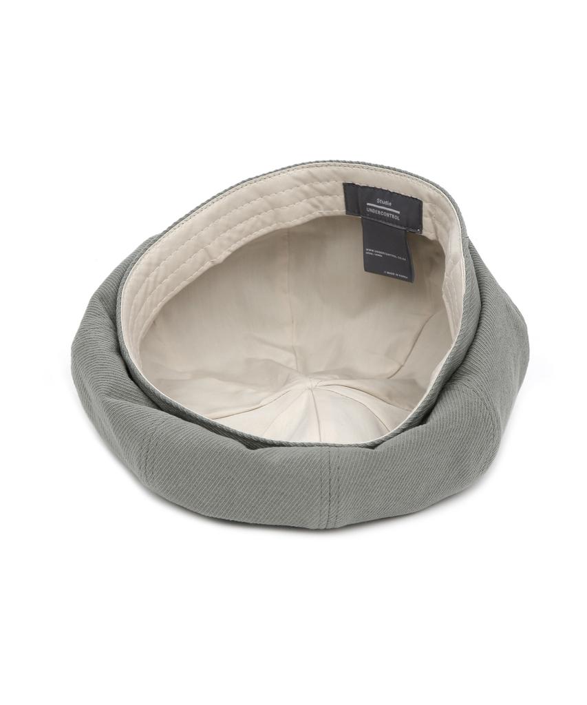 Eondeokeonteulolseutyudio Cotton Beret Bread Beret / Bio H Twill / D Mint