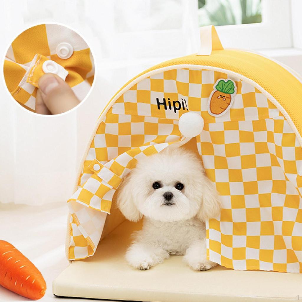 Pet Tent Cat Bed Spring and Summer Sofa Kittens Soft Indoor/Outdoor Puppy Cave Nest Kennel Cute