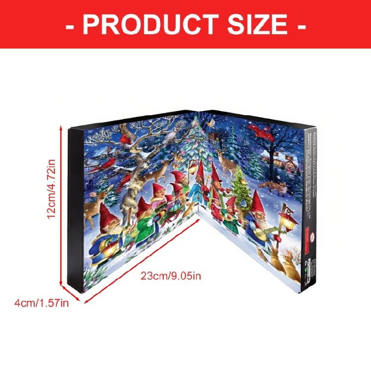 Surprise Resin Elf Figurine Random Box Christmas Countdowns Decoration Durable Materials Tabletop Display Collectible Series