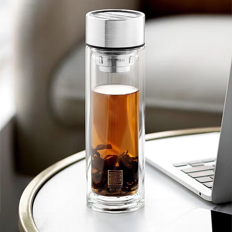 Fuguang Double-layer Antibacterial Glass Cup