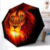 1pc Lion Face Automatic Umbrella - Automatic Opening And Closing, Sturdy Iron Frame, Portable Folding Design Yy251018219