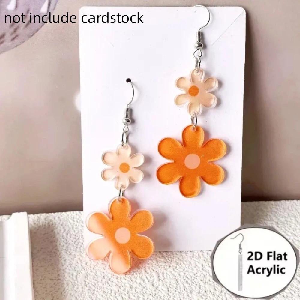 Cute Daisy Earrings Sweet Daisy Pendant Ear Hooks Fashion Flower Pendant Earrings  Women оранжевый