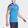 Adidas Heat.Rdy Freelift Pro Striped Color Block Tennis Polo Shirt Men Polo Shirts Air-Force-Blue HY5872