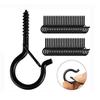 20 PCS Q-Hanger Hooks, Screw Hooks for Outdoor String Lights, Safety Buckle Design Cup Eye Hook Hang