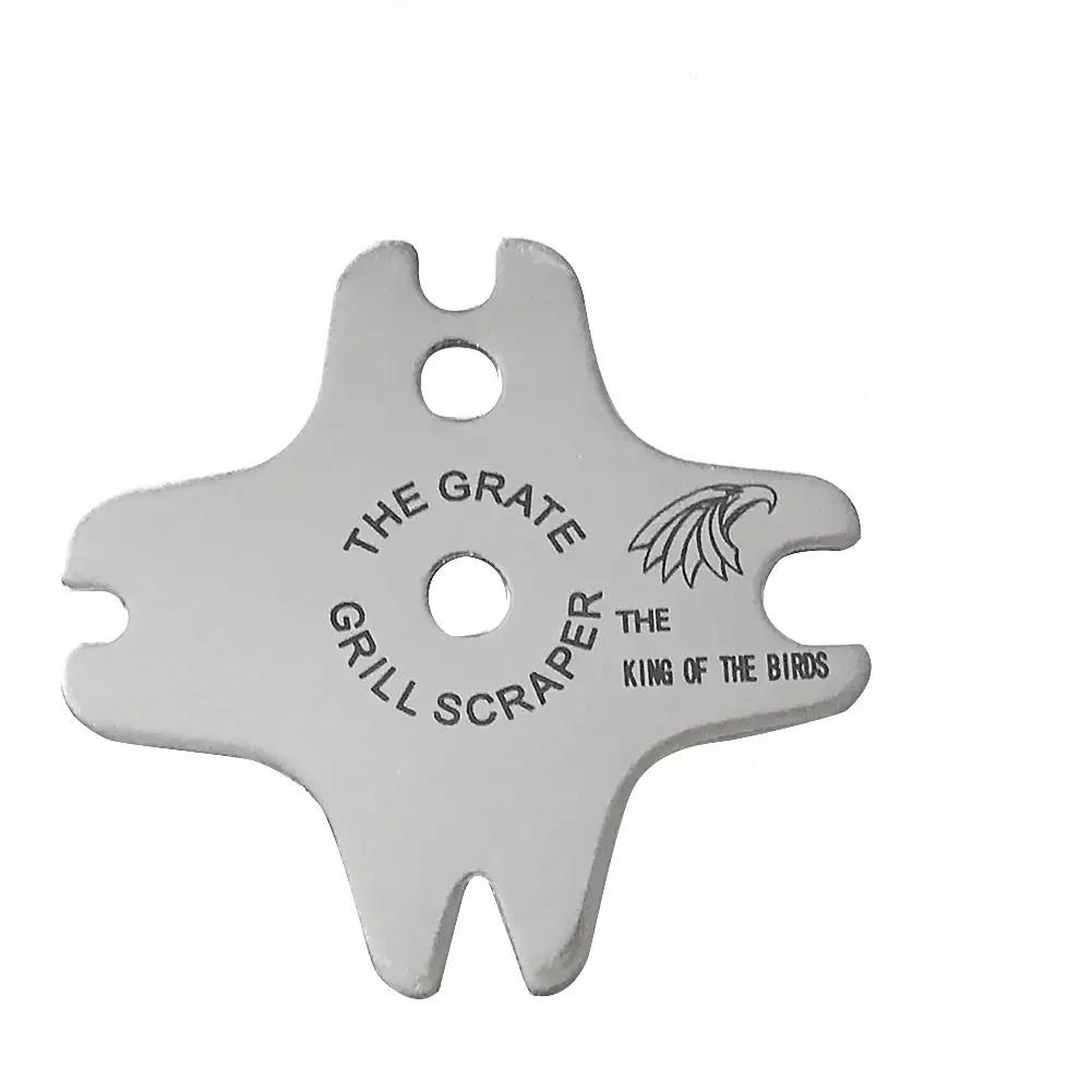 

Cleaning Barbecue Scraper Portable Metal BBQ Grills Grate Cleaner Scrubber Tool Cleaning Grill Scraper
