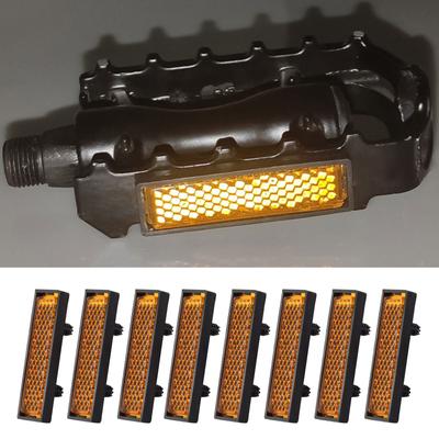 8 buc reflector pedală de bicicletă reflector pedală de ciclism reflector de pedală de biciclete de siguranță avertisment reflectorizant pentru ciclism de noapte