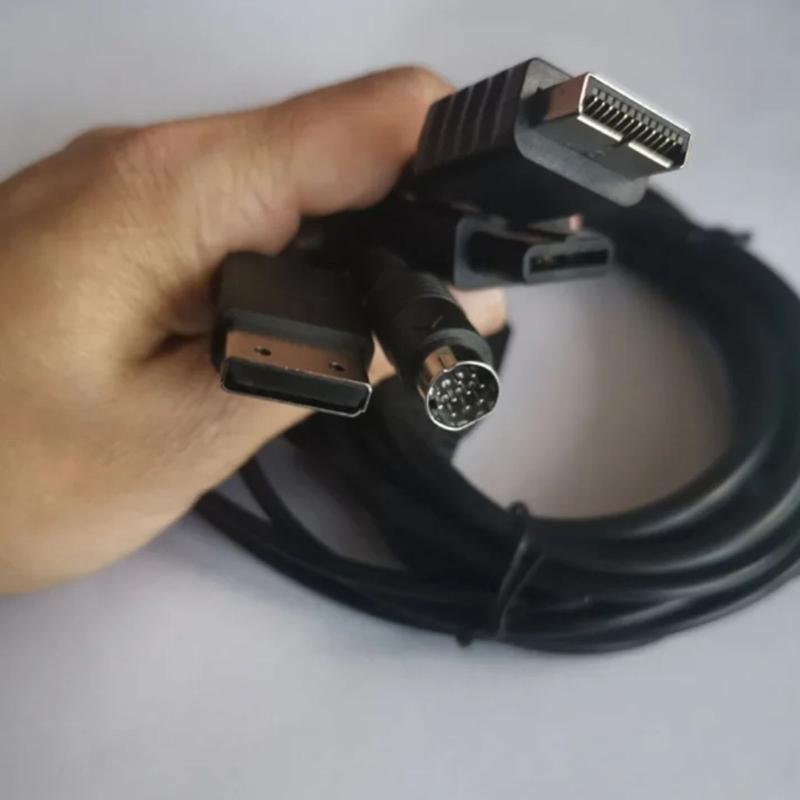 Multi Consoles AV Cable for N64 DC128 Gaming Consoles 1.80m Long Plug and Play Design Enhances Durability