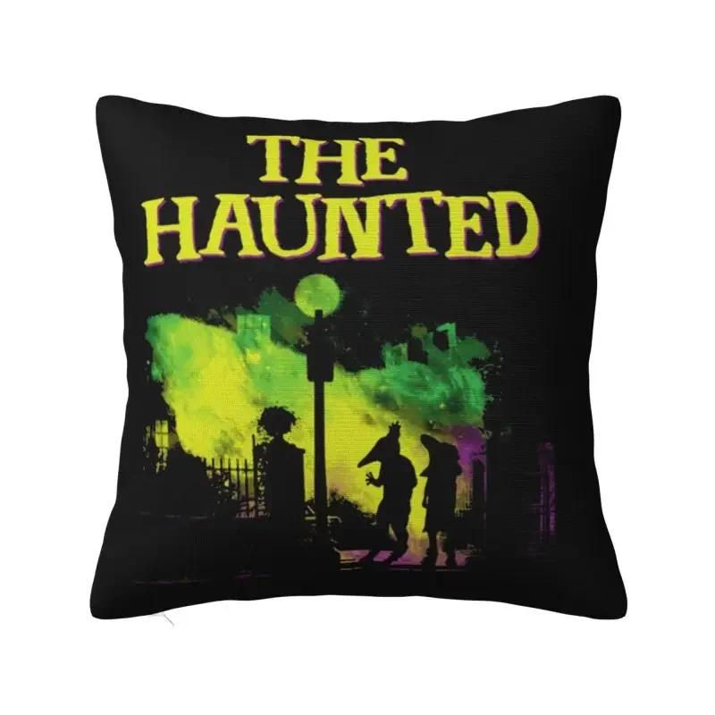 Fashion Haunted Mansion Logo Cushion Covers Halloween Grimace Ghosts Throw Pillow for Sofa Car Square Pillowcase Decoration