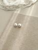 French Pearl Beads Zircon Pearl Stud Earrings - Elegant and Versatile High-End Accessories