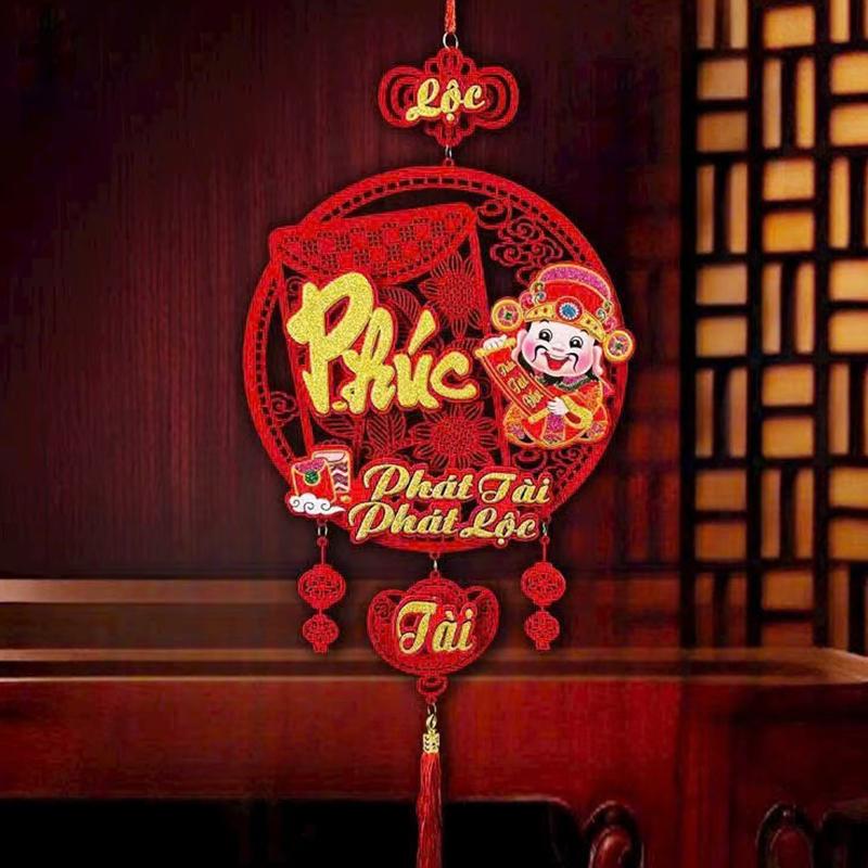 1PC Hanging Spring Festival Lunar New Year Pendant Traditional Tassel Pendant Ornament Gifts Good Lucky Charm 2025 Tet