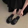 Wind advanced sense~ slippers summer wear new flat-bottomed beach vacation word