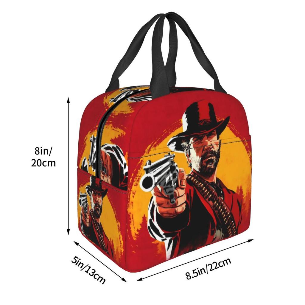 Arthur Morgan Thermal Insulated Lunch Bags for Picnic Portable Bento Box Thermal Cooler Lunch Boxes