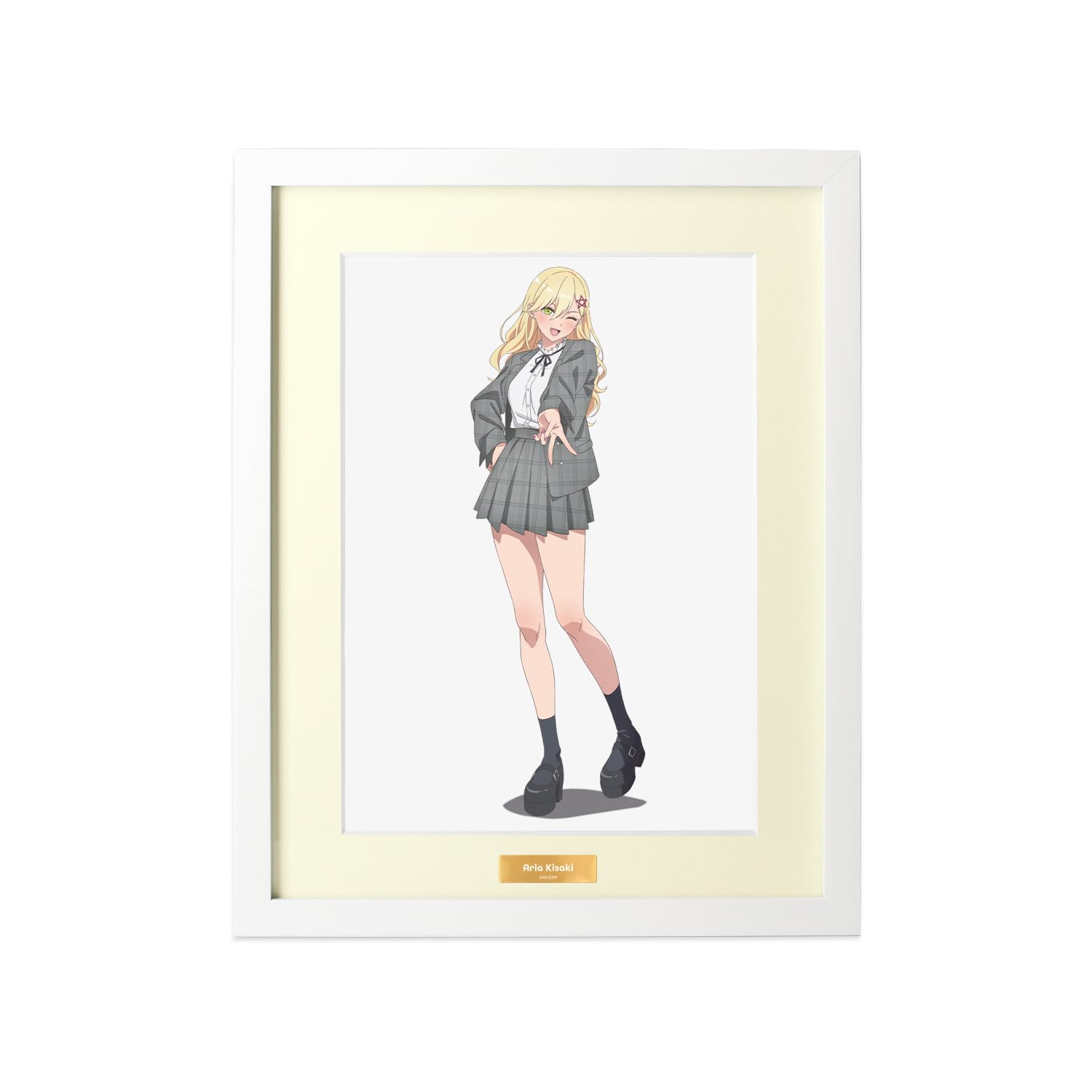 

ТВ-аниме Новая иллюстрация Кисаки Арии в клетчатом наряде Персонажный изысканный график версия «2.5-мерное искушение»