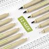 Micro Fineliner Drawing Art Pens, Black Art Pens for Drawing, 12 Size Waterproof Pen for Artists Sketching, Illustration, Watercolor, Calligraphy,