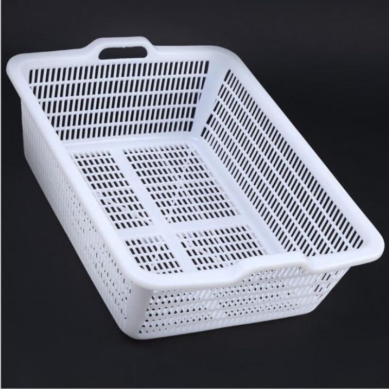 JingJingRS Großer rechteckiger Aufbewahrungskorb aus Kunststoff