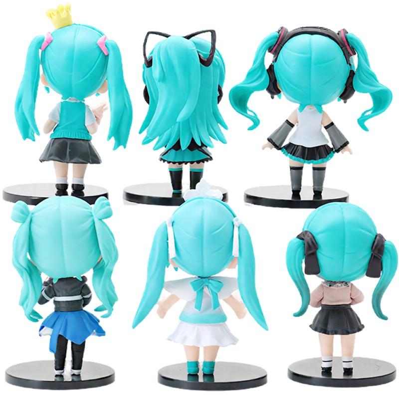 Chibi Hatsune Miku Blind Box Figure - Anime Vocaloid Collectible Model, Cute Desk Decor Surprise Gift for Fans