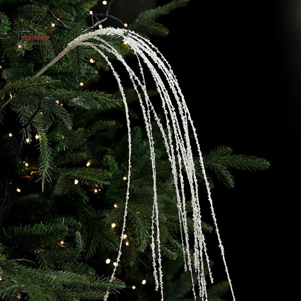 90cm Artificial Christmas Glitter Branches Handmade Sequins Simulated Christmas Branches Elegant DIY Christmas Tree Decorations