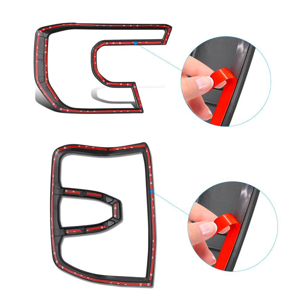 Car Head Light Tail Light Cover Trims For Ford Ranger T9 2025 2025 Wildtrak Rear Lamp Surround Decoration Exterior Accessories