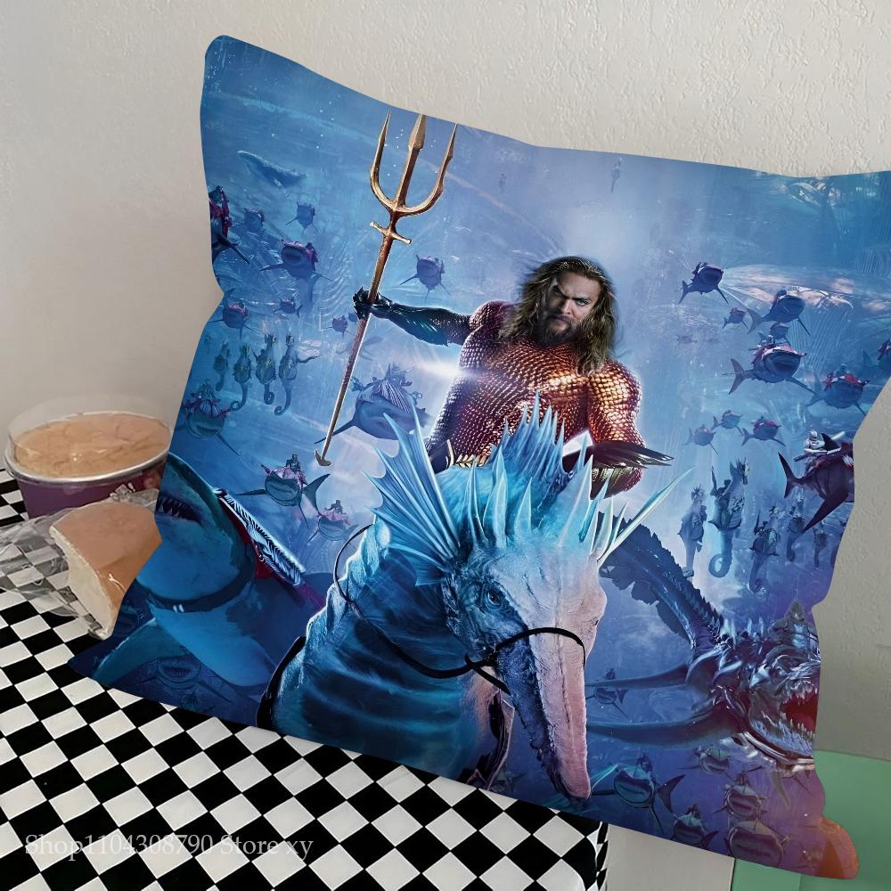 A-Aquaman And The Lost Kingdom Movie Pillow Bedroom Sofa Leisure Comfort Cushion Car Living Room Home Decoration