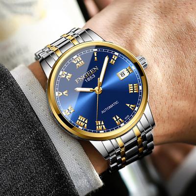 Fenzun Herren Wasserdichte 2020 Hohlkalender Automatische Mechanische Uhr