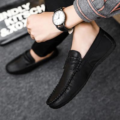 Fashion Dress Shoes Slip-on Business Leather Men Formal Legitimate Common Classic Original Elegant Man Casual Shoe Pu Designer Adults