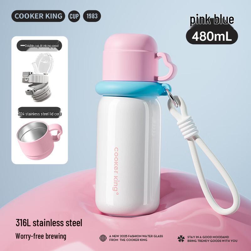 COOKER KING 316L Stainless Steel Kids  Thermos Bottle, 480ml