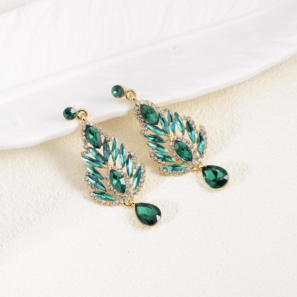 Luxury Rhinestone Bridal & Evening Long Earrings – Shining Crystal Drops for Women