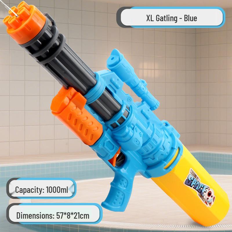 Kids’ XL High-Pressure Gatling Water Gun for Beach Battles