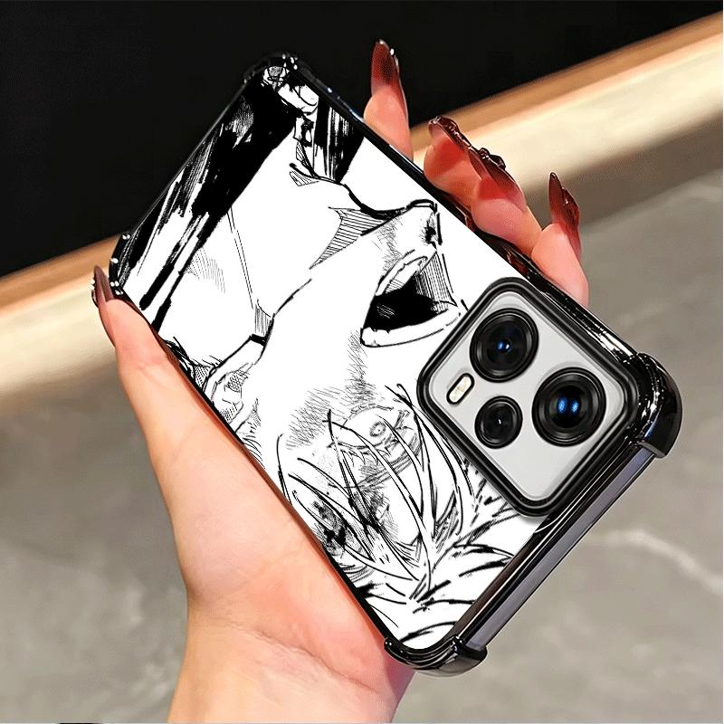 Cool Black JUJUSU Anime Soft Phone Case For Xiaomi Poco X7 X8 Pro Max X6 X5 X3 F8 Ultra F7 M8 M7 M5S Redmi 15C 15A 15 14C 13C 12