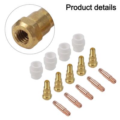 Replacement Components Complete Set of Contact Tips and Gas Diffusers Tailored To Enhance Your Welding Experience