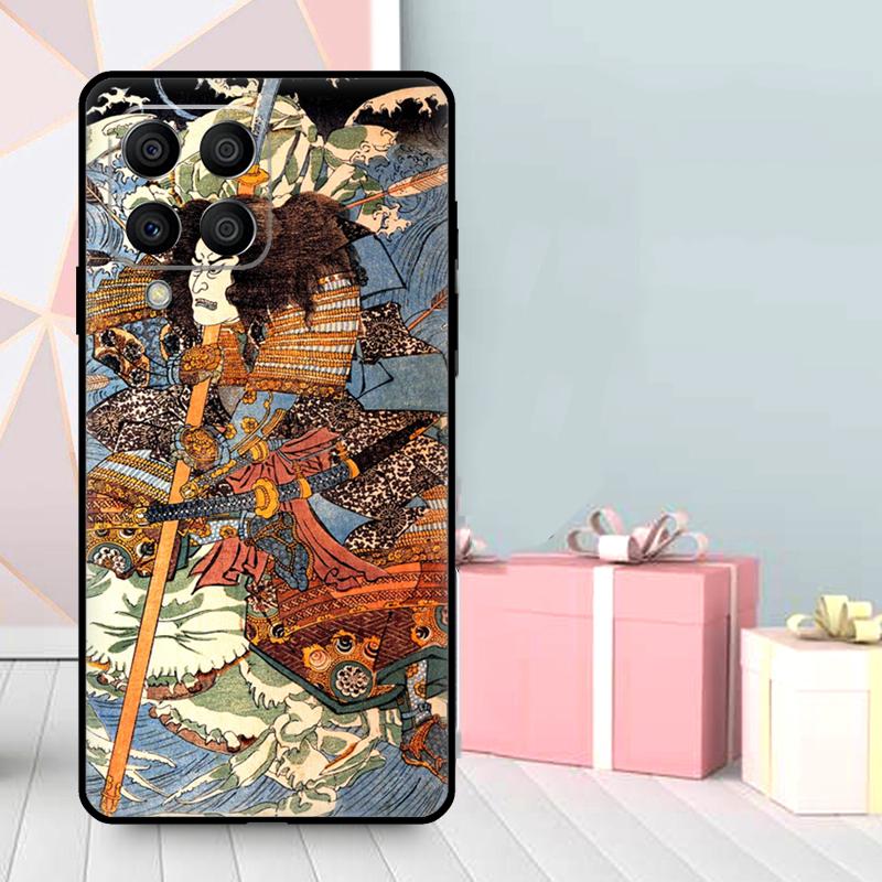 Japanese Ukiyo-e Art Case For Samsung Galaxy M35 M56 M12 M06 M32 M52 M55 M15 M11 M13 M14 M16 M36 M31 M53 M34 M54