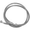 Hydraulic Brake Hose Line Pipeline, 175cm 68.9" 10mm 0.39" Braided Oil Pipe with Tube Nut Universal for Motorcycle ATV Dirt Bike Durable Stainless