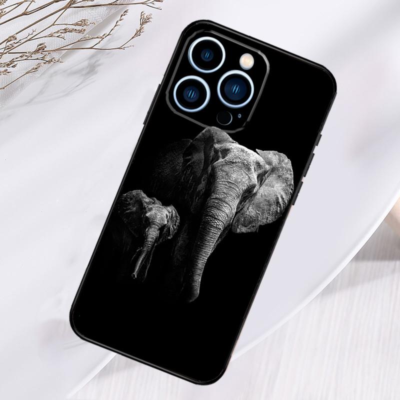 Wild Elephant Head Phone Case For iPhone 17 Pro Max 15 14 13 12 11 16 Pro Max Plus 12 13 Mini 16e 17 Air Cover
