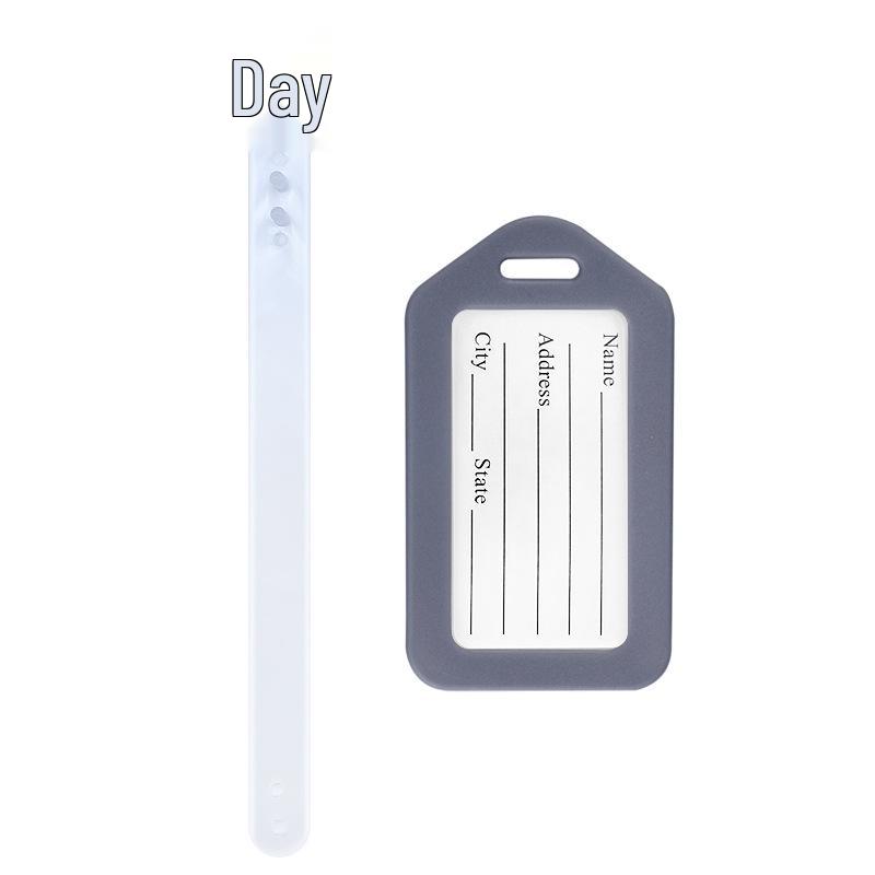 Airplane Luggage Tag Identifier: Suitcase Name & Boarding Pass Label.