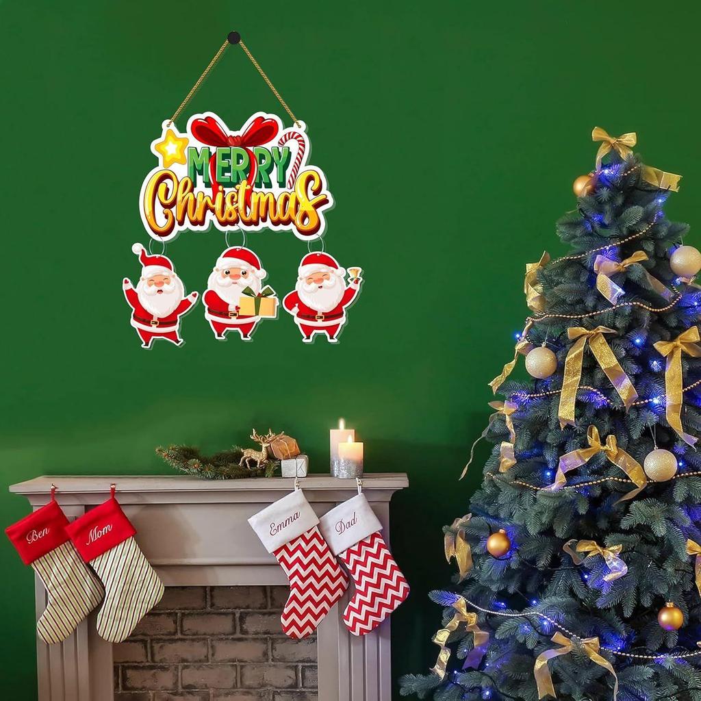 Decorative Christmas Wall Hanging Wooden Art Decoration Item for Home | Office | Living Room | Bedroom