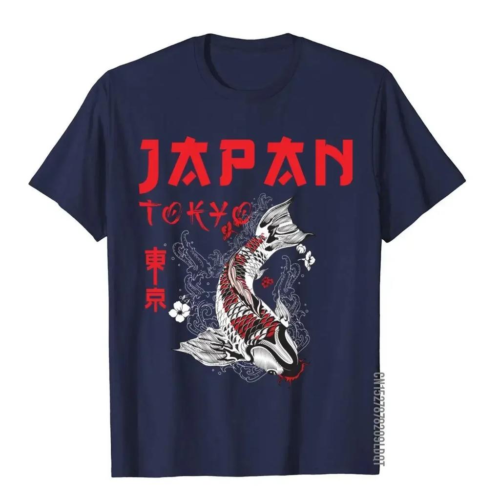 Japanese Fuji Dragon Yakuza Tokyo Koi Fish d Tops T Shirt For Men Cotton T Shirts Slim Fit
