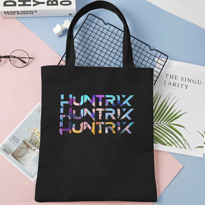 KPOP Demon Hunter Grup de Fete Imprimeu Carte de Student Geantă de Umăr Canvas Geantă de Mână pentru Cumpărături