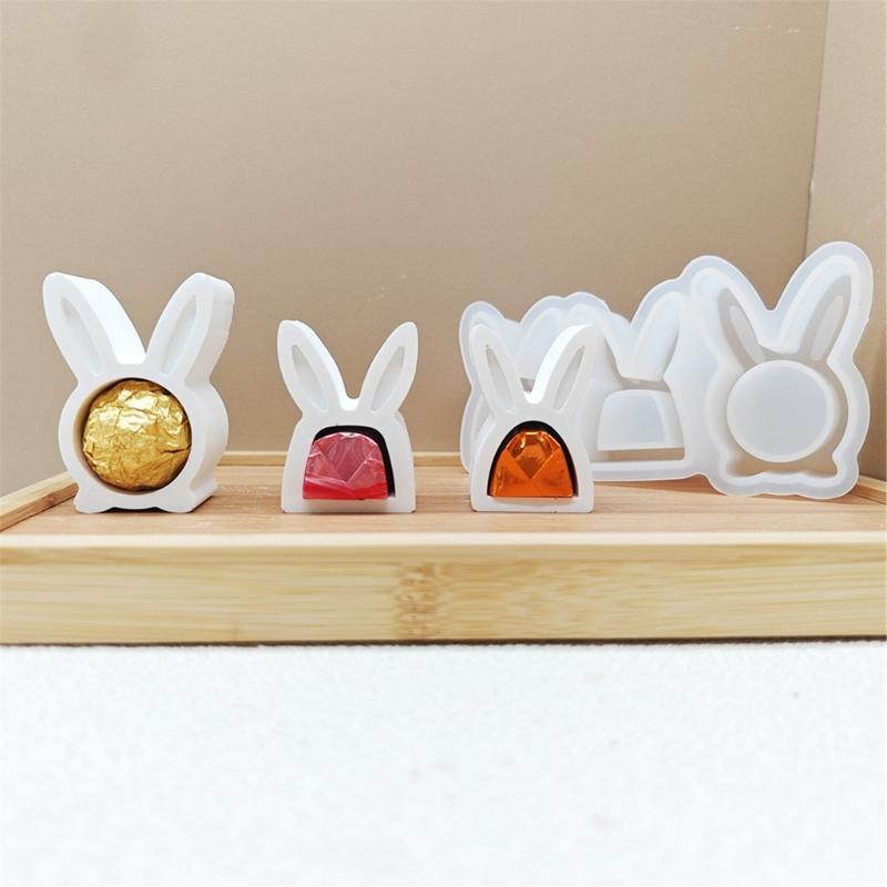 Silicone Molds Hollow Rabbits Molds Plasters Molds Casting Molds Ornament Molds Easters Rabbits Molds Baking Molds