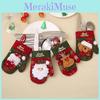 Charming Christmas Table Decoration Set With Vintage Gloves And Gift Bags For Festive Dining